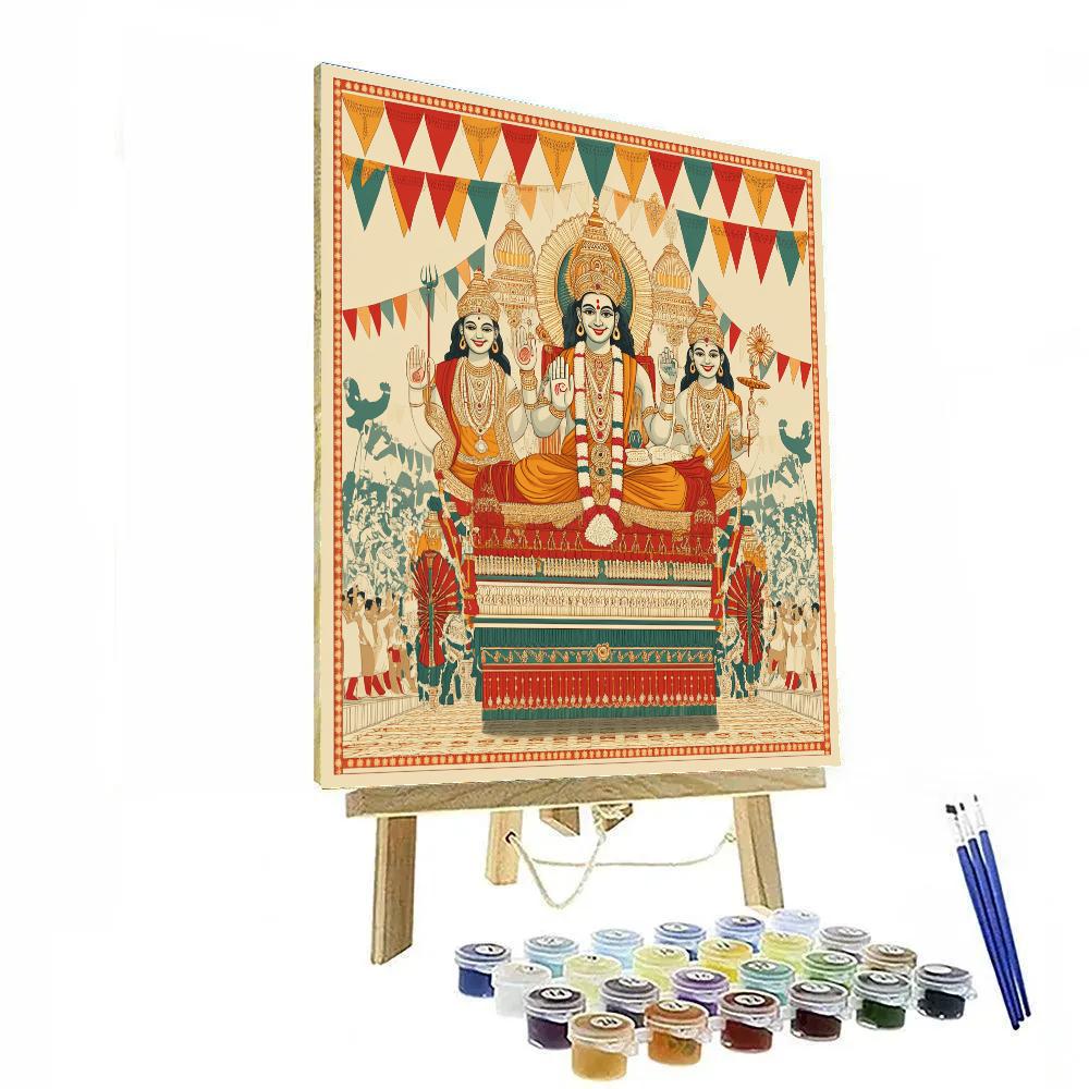 Brahma Festival Chariot Of Creation Painting by numbers kit