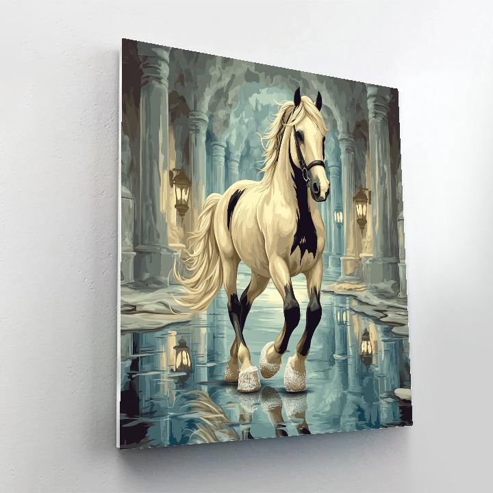 Horse Of The Salt Cathedral Passage paint by color