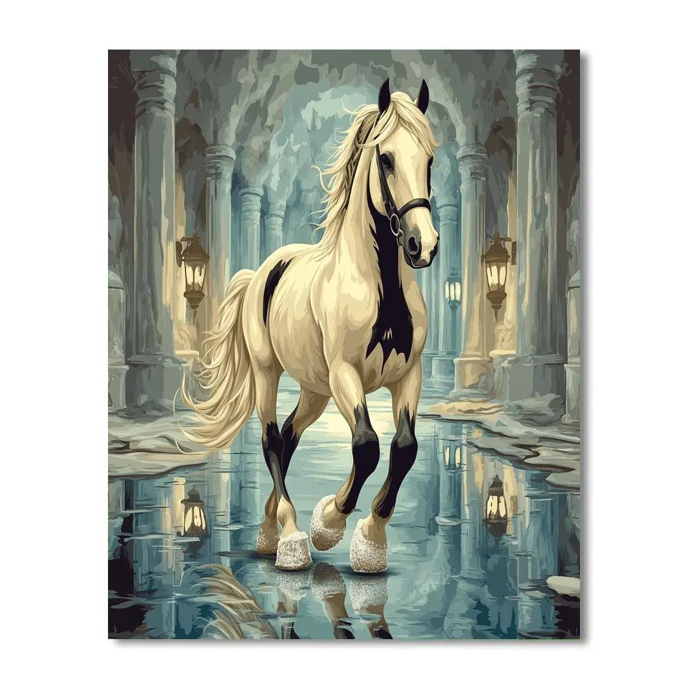Horse Of The Salt Cathedral Passage paint by color