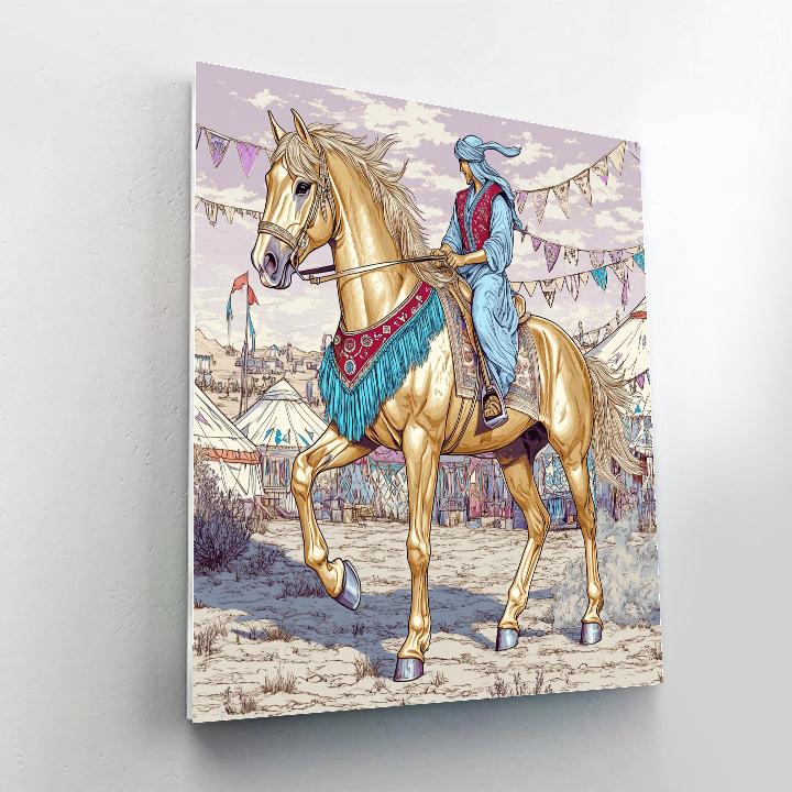Nomad Festival Ride With Horse Paint by numbers kits