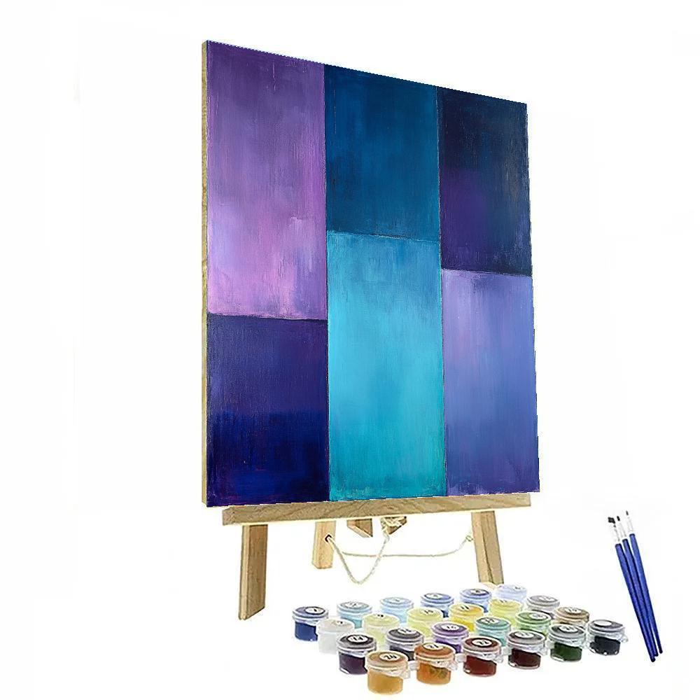 Mark Rothko Inspired Tidal Lullaby Of Twin Nebulae paint by numbers