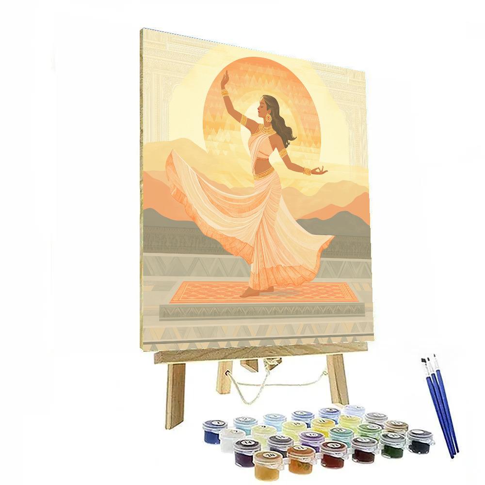 Parvati In Sunrise Yoga Pose paint by number