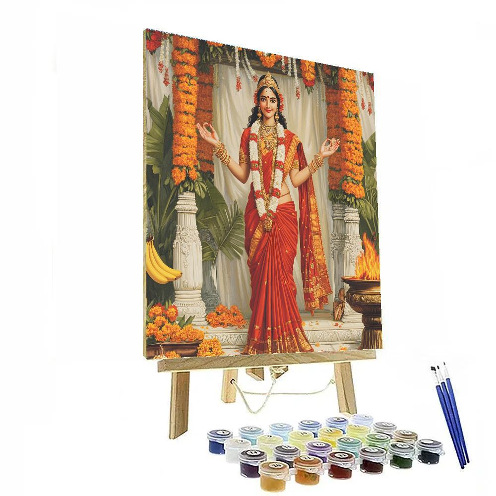 Parvati Wedding Blessing Pavilion DIY paint by numbers