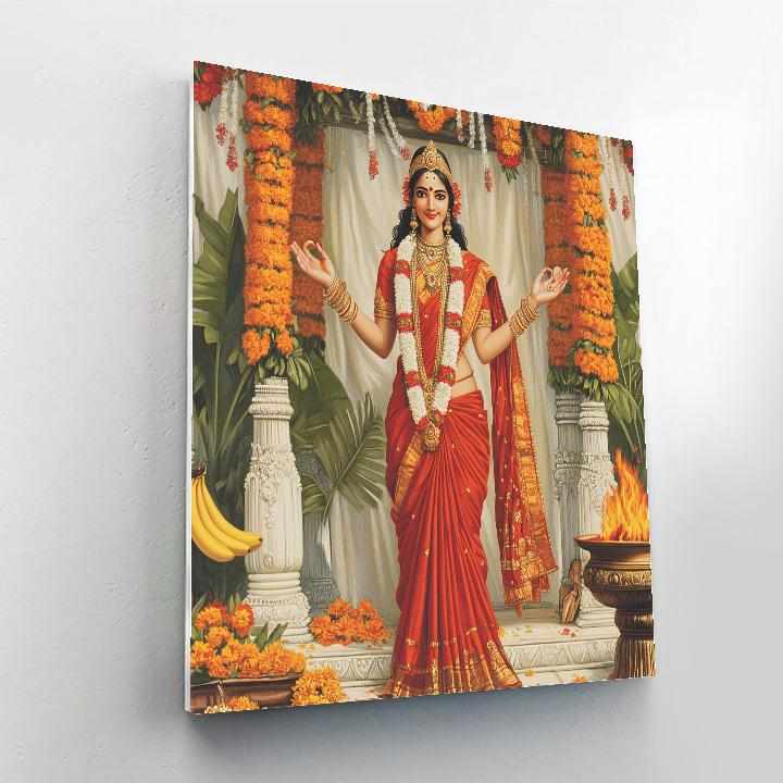 Parvati Wedding Blessing Pavilion DIY paint by numbers