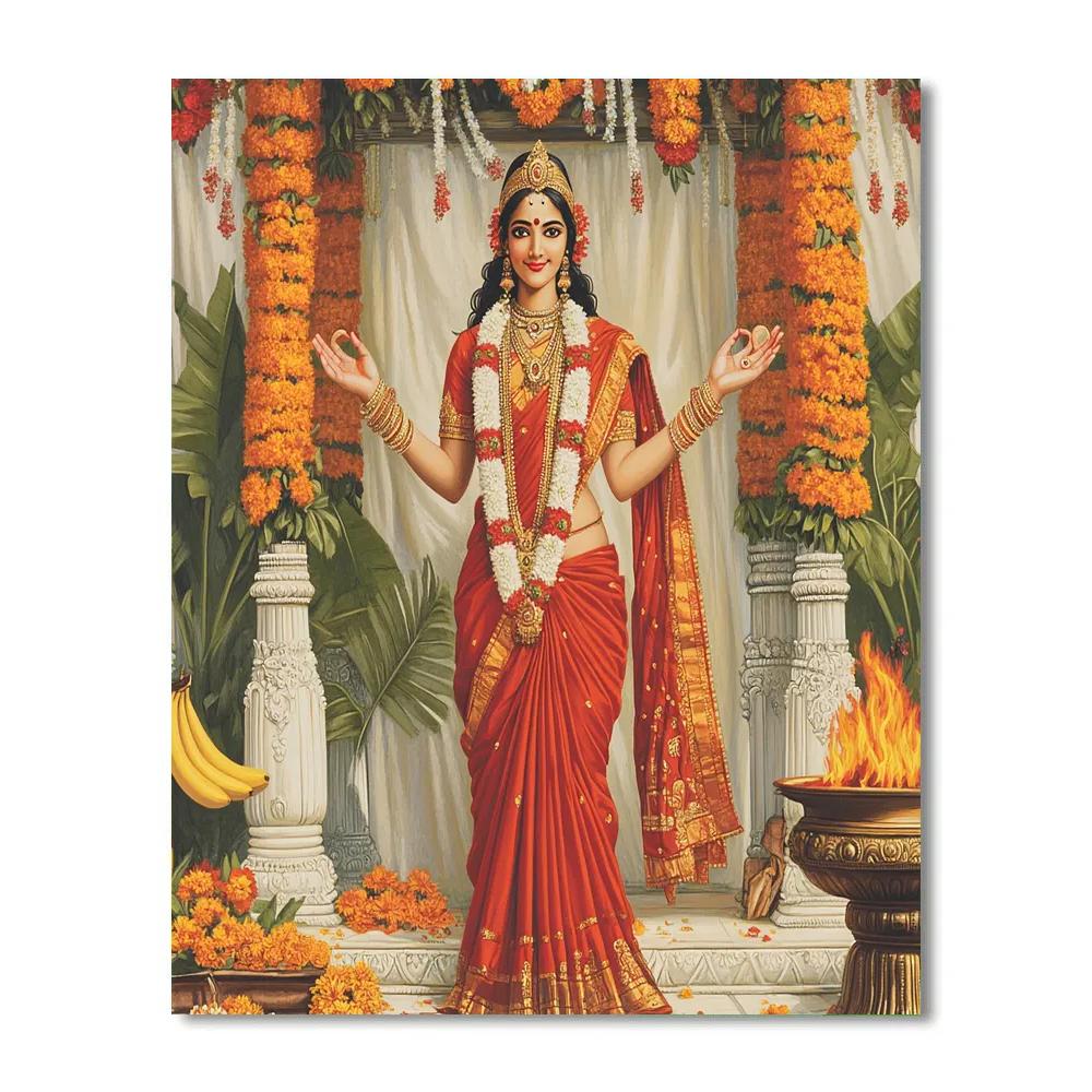 Parvati Wedding Blessing Pavilion DIY paint by numbers