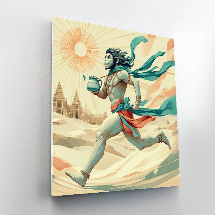 Desert Mirage Runner, Hanuman paint by number