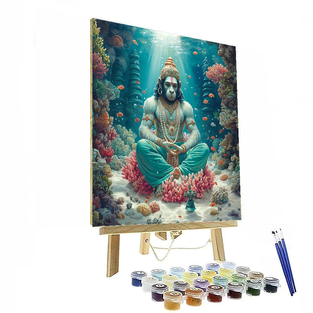 Hanuman Undersea Coral Sanctuary paint by numbers