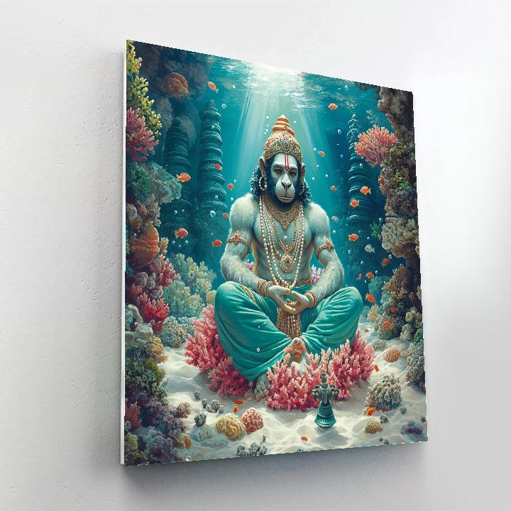 Hanuman Undersea Coral Sanctuary paint by numbers