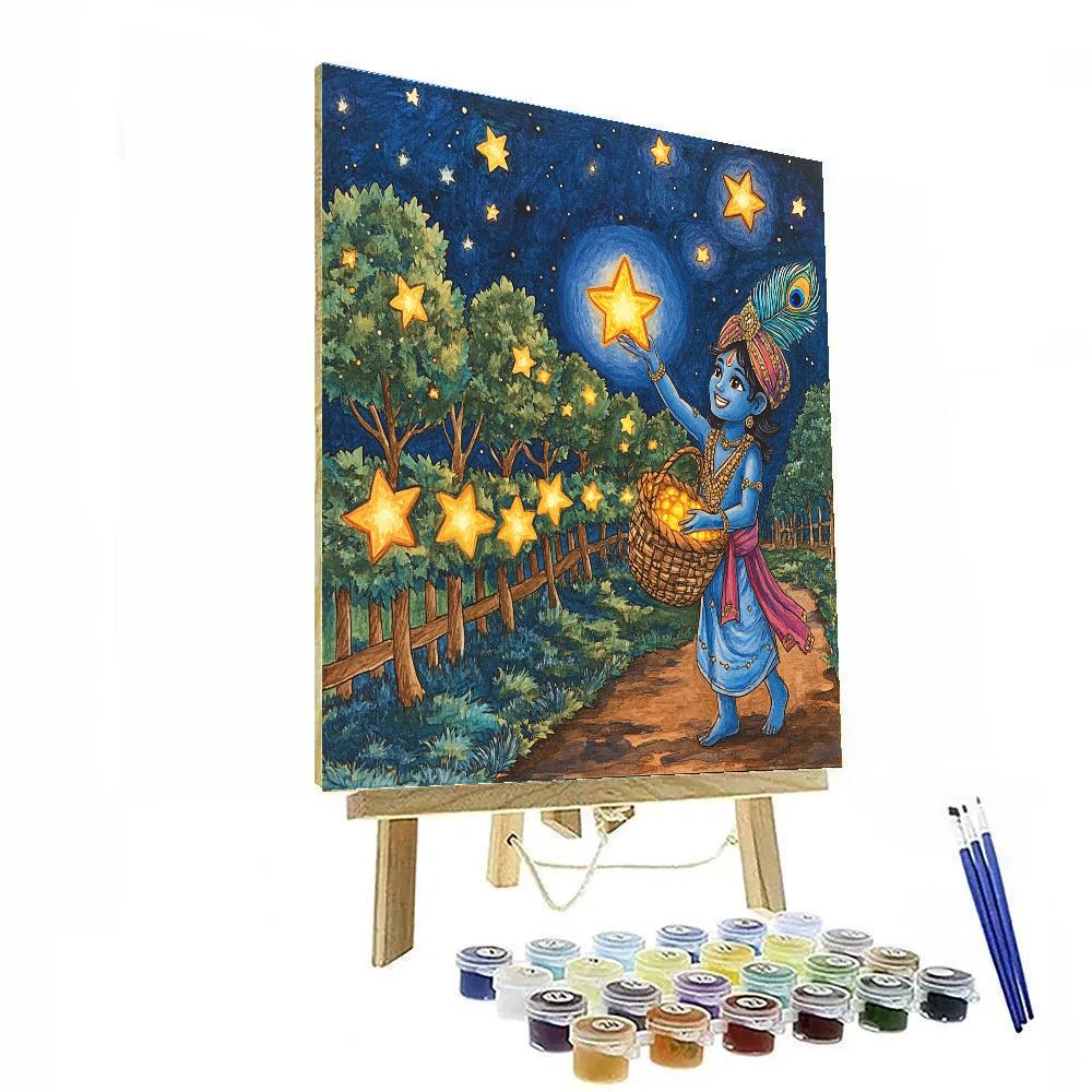 Krishna And The Star Orchard Harvest paint by numbers