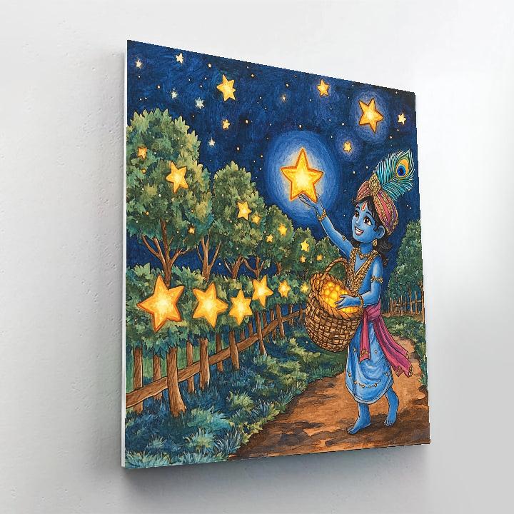 Krishna And The Star Orchard Harvest paint by numbers