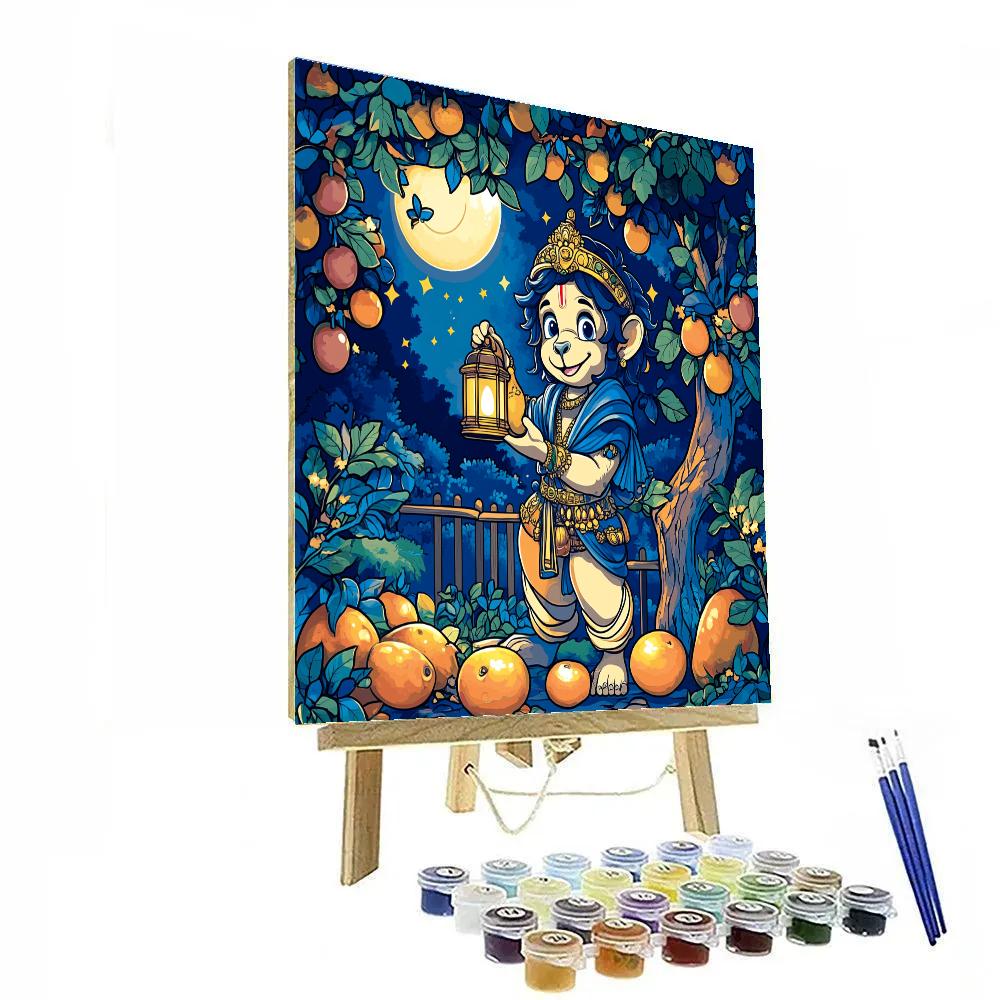 Hanuman Moonlit Orchard Protector Paint by numbers kits