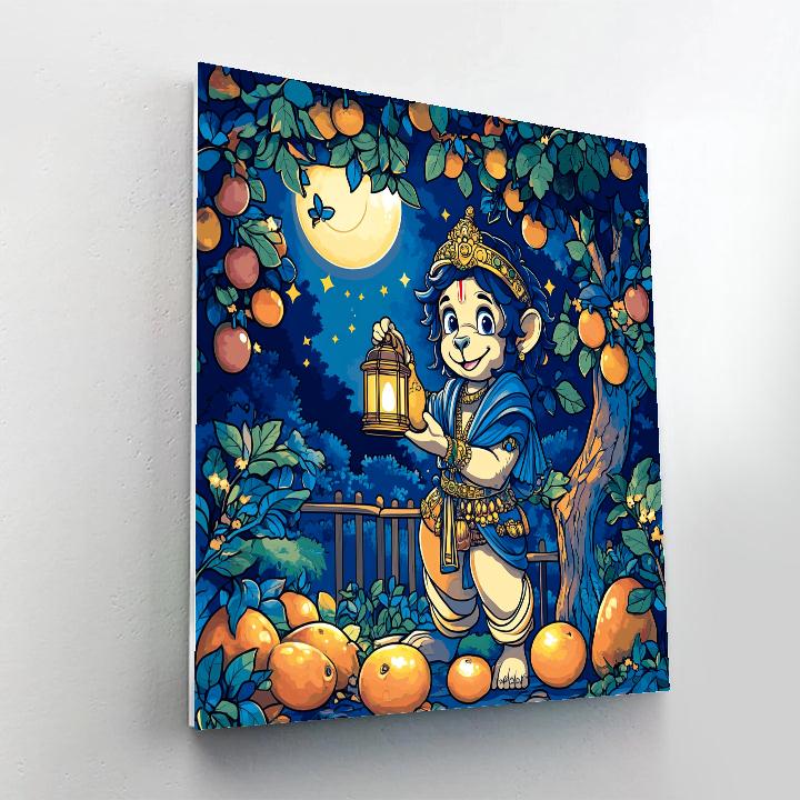 Hanuman Moonlit Orchard Protector Paint by numbers kits