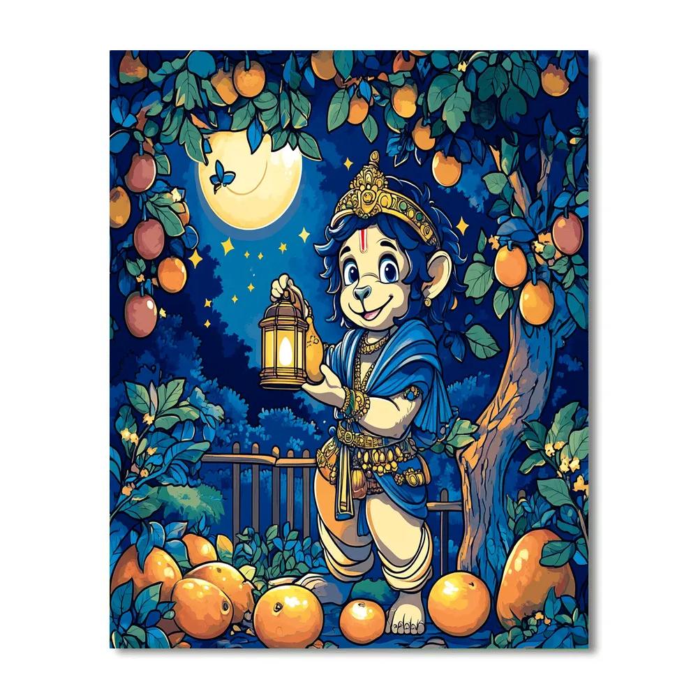 Hanuman Moonlit Orchard Protector Paint by numbers kits