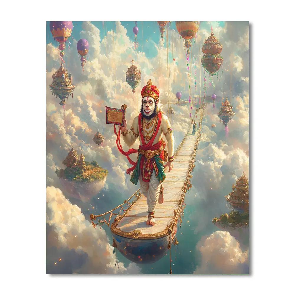Sky Bridge Parade With Hanuman paint by color