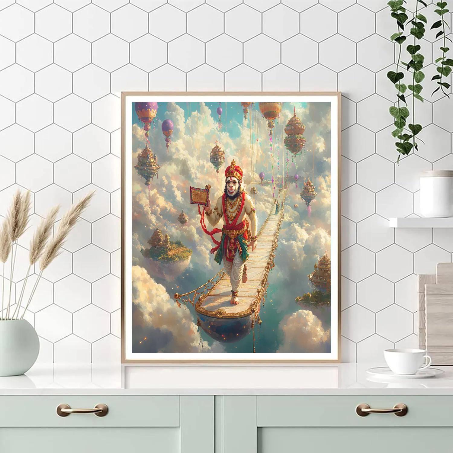 Sky Bridge Parade With Hanuman paint by color