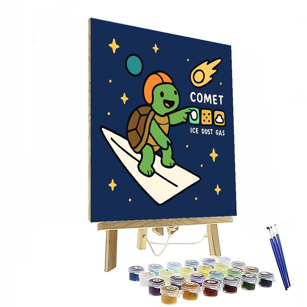 Solar Sail Turtle And The Comet Classroom Paint by numbers kits