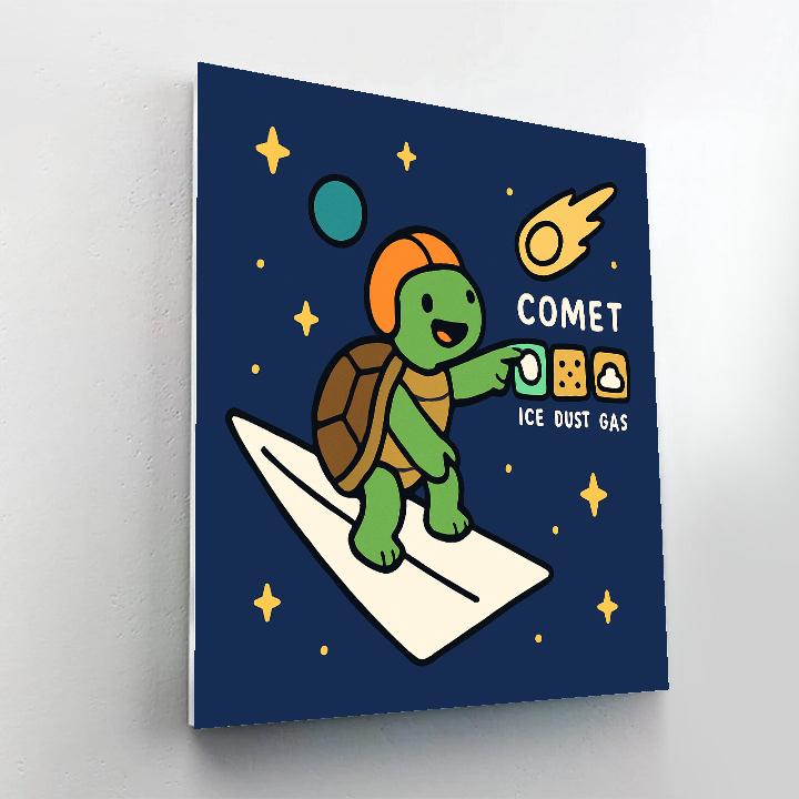 Solar Sail Turtle And The Comet Classroom Paint by numbers kits