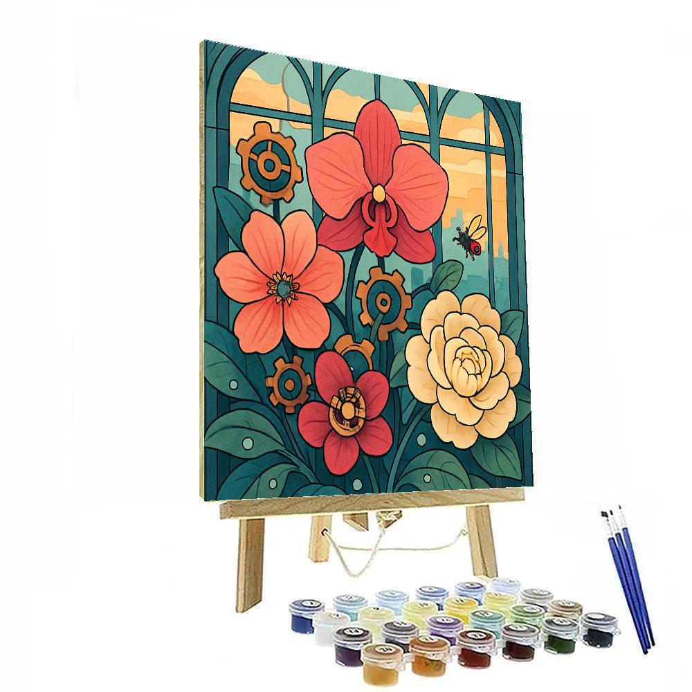 Clockwork Conservatory Flowers Paint by numbers kits
