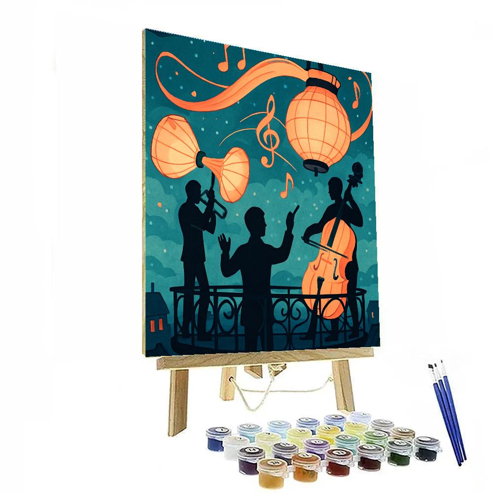 Paper Lantern Orchestra Of Music Paint by numbers kits