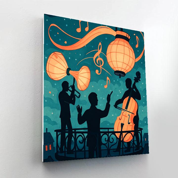 Paper Lantern Orchestra Of Music Paint by numbers kits