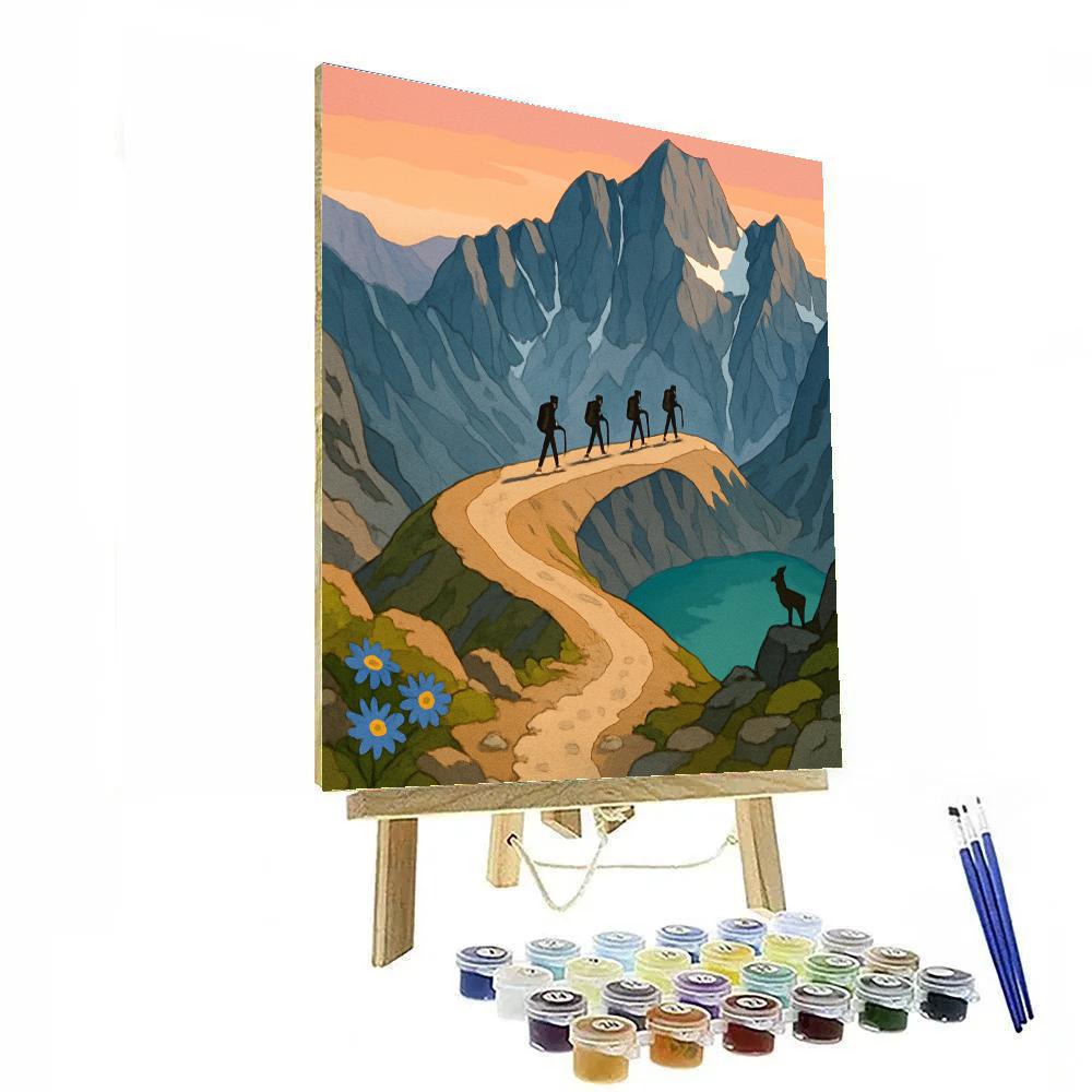 Crescent Ridge Mountain Traverse Numbered painting kits