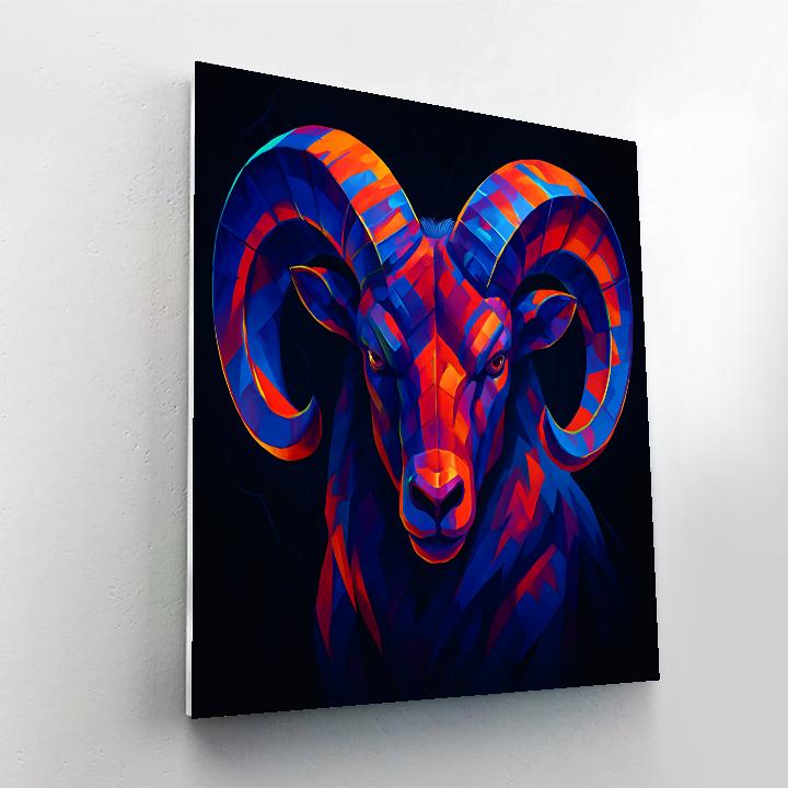 Prismatic Thunder Ram paint by number