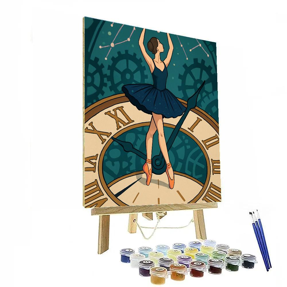 Starlit Clockwork Ballet Promenade paint by numbers
