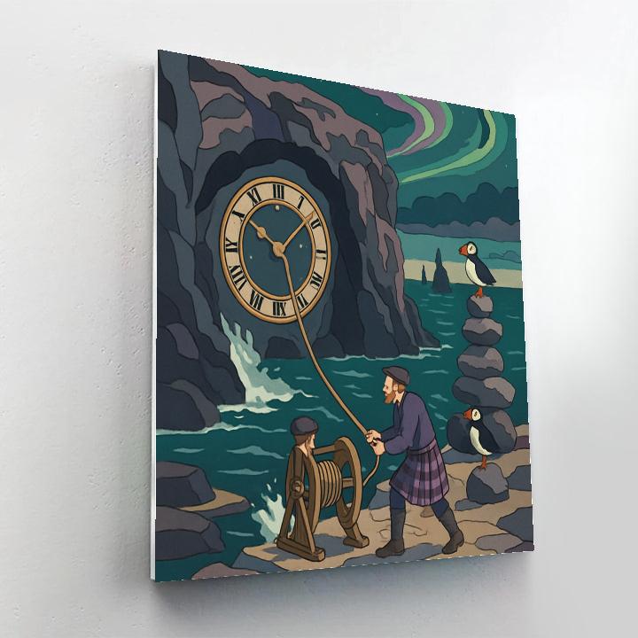 Tidal Clockwork Scotland Shoreline DIY paint by numbers