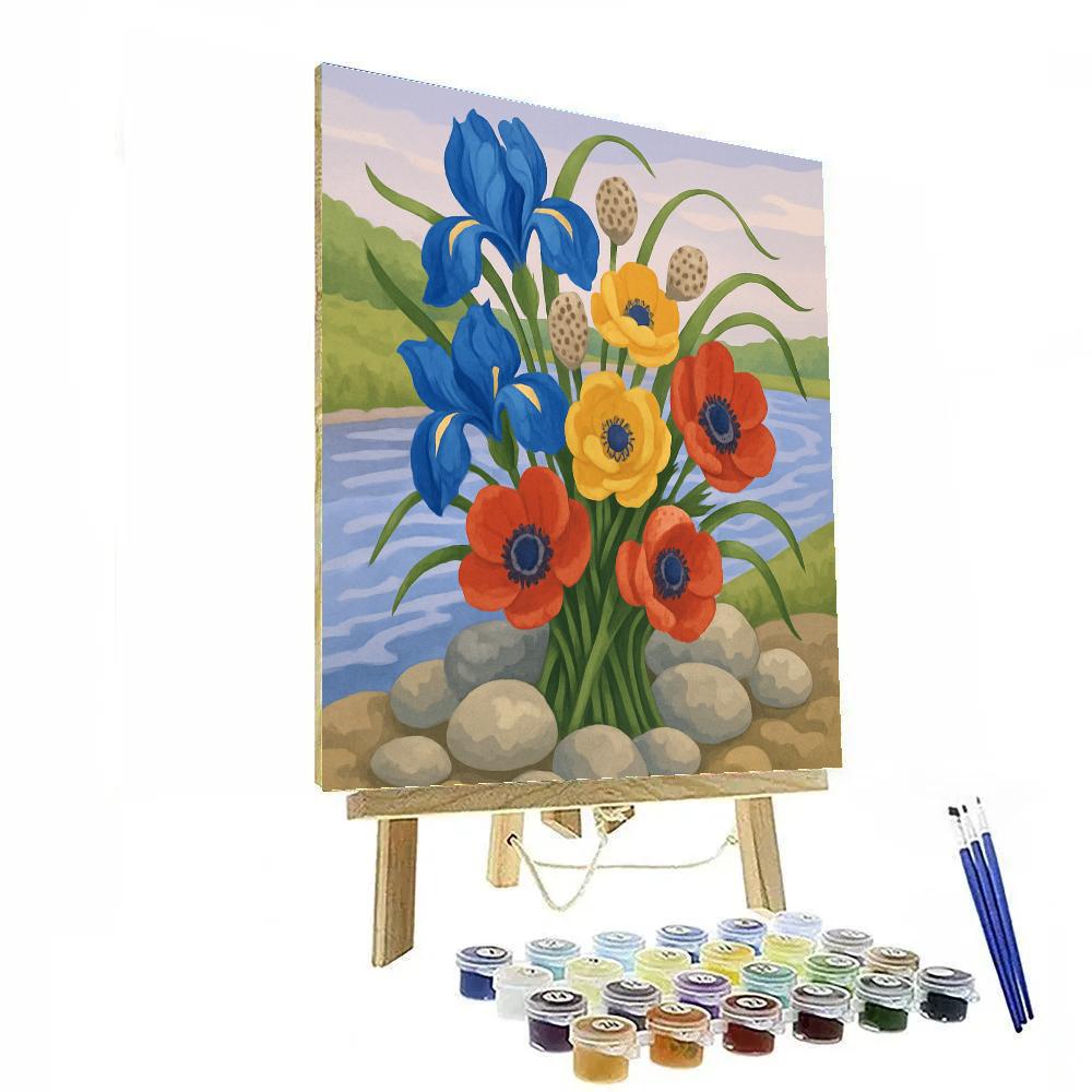 Riverstone Bouquet With Flowers DIY paint by numbers
