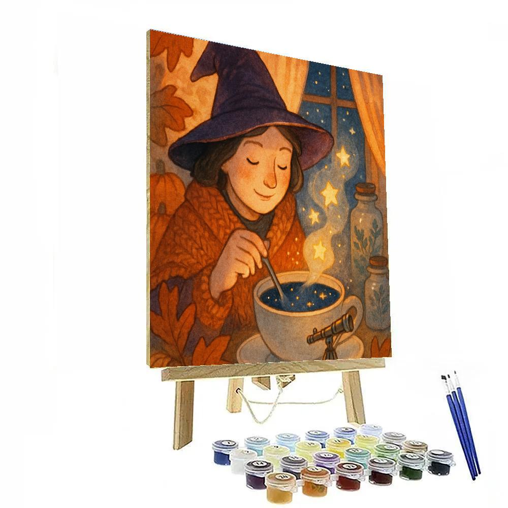 Witchs Teacup Observatory Painting by numbers kit