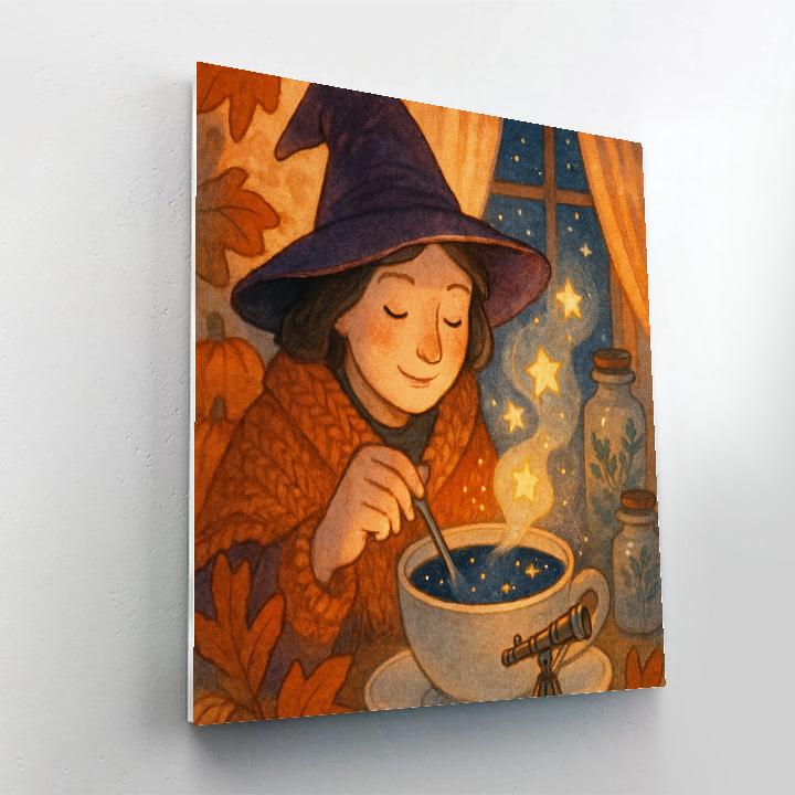 Witchs Teacup Observatory Painting by numbers kit