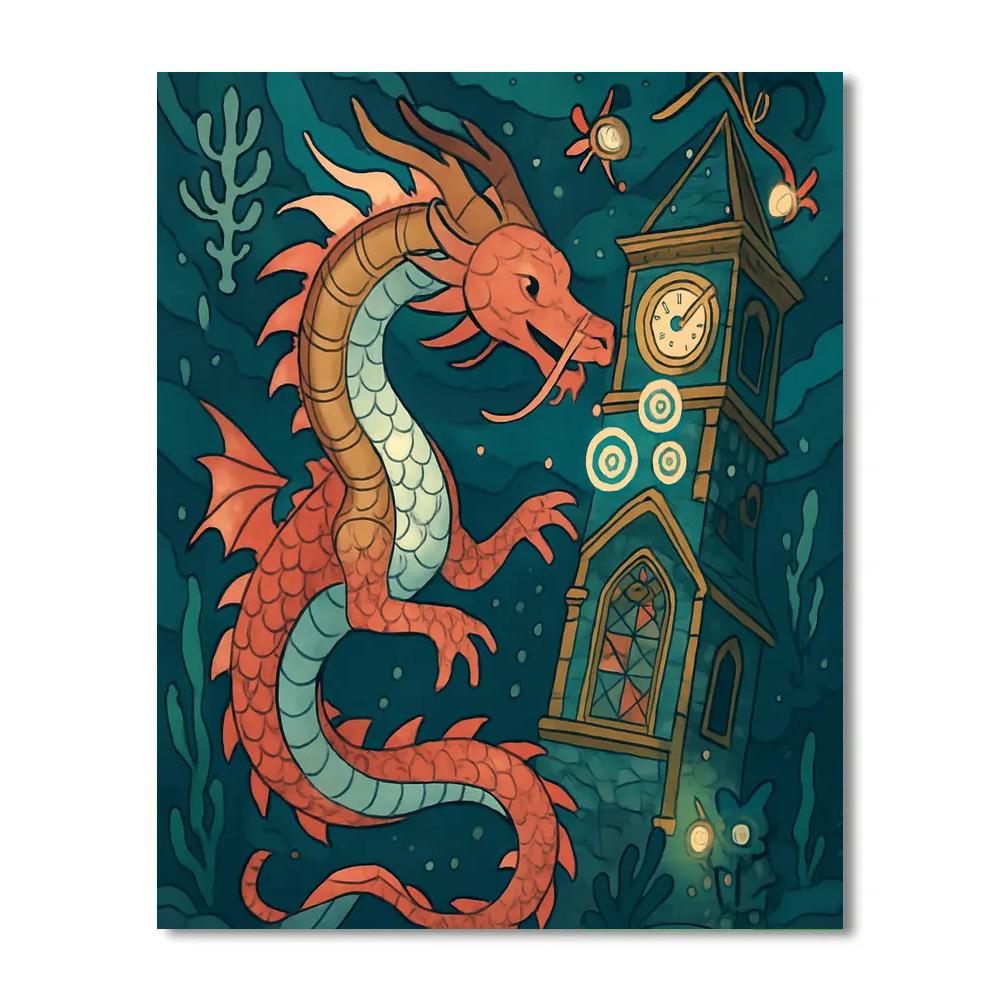 Clockwork Reef In Fantasy Tides Paint by numbers kits