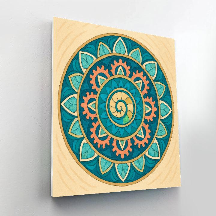 Tidal Clockwork Mandala Reef painting number kit