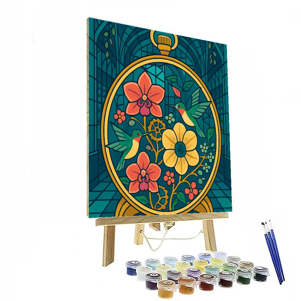 Clockwork Floral Conservatory Paint by numbers art