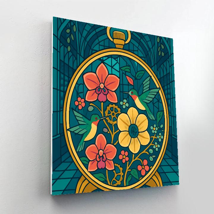 Clockwork Floral Conservatory Paint by numbers art
