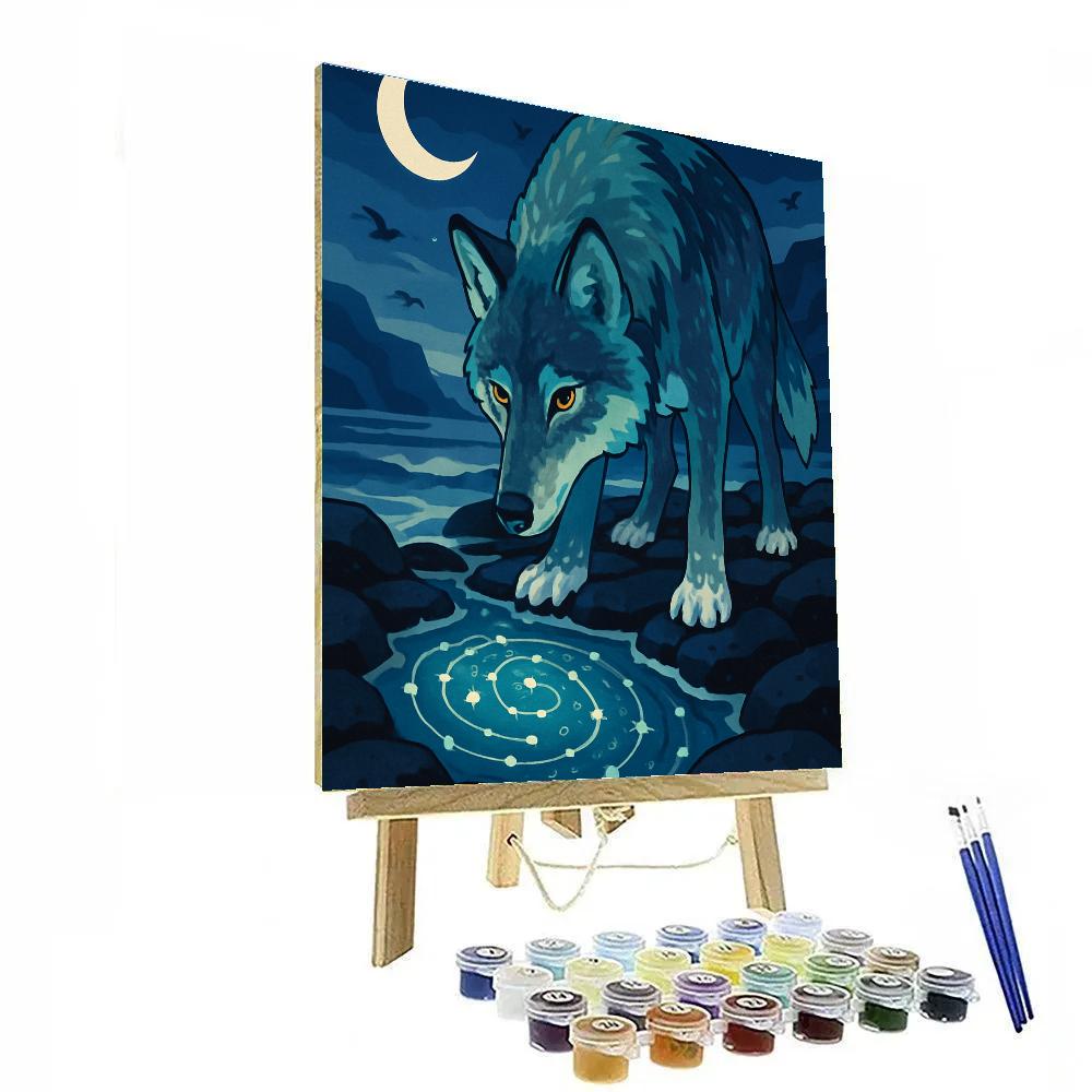 Tidepool Wolf Cartographer Painting by numbers kit