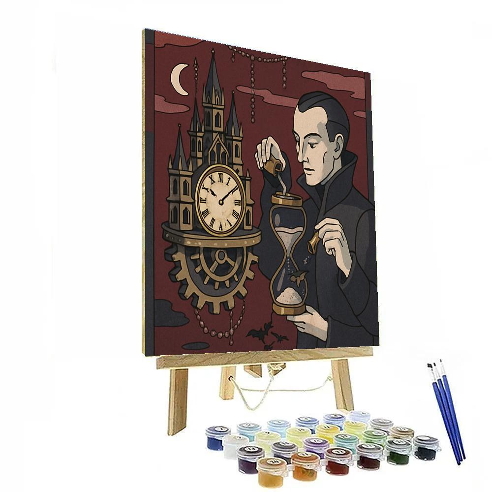 Clockwork Reliquary With Gothic Spires paint by number