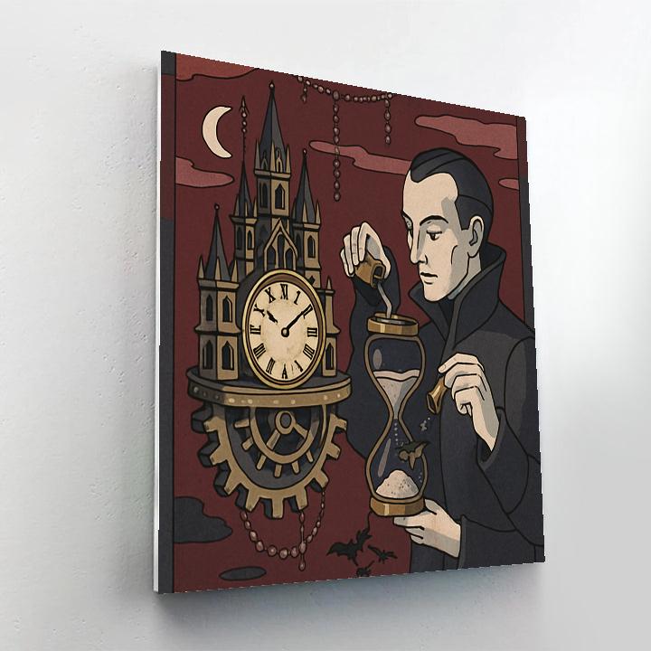 Clockwork Reliquary With Gothic Spires paint by number