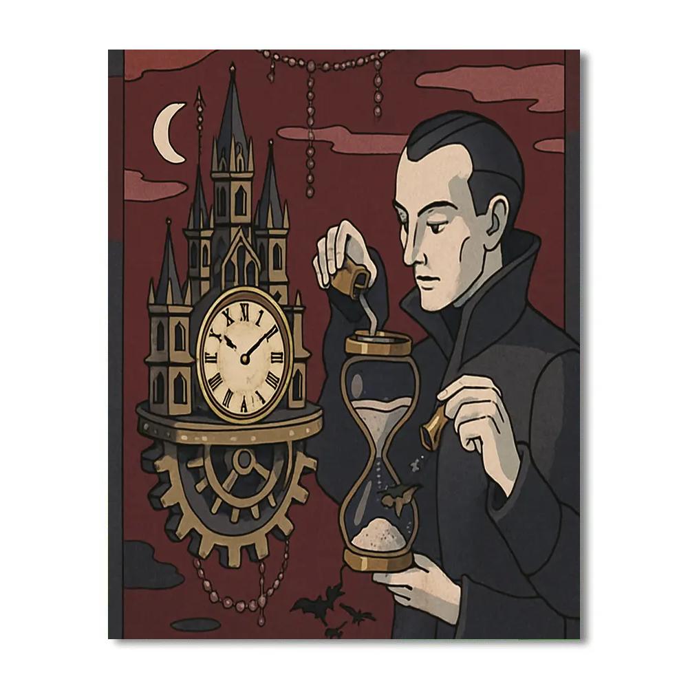 Clockwork Reliquary With Gothic Spires paint by number