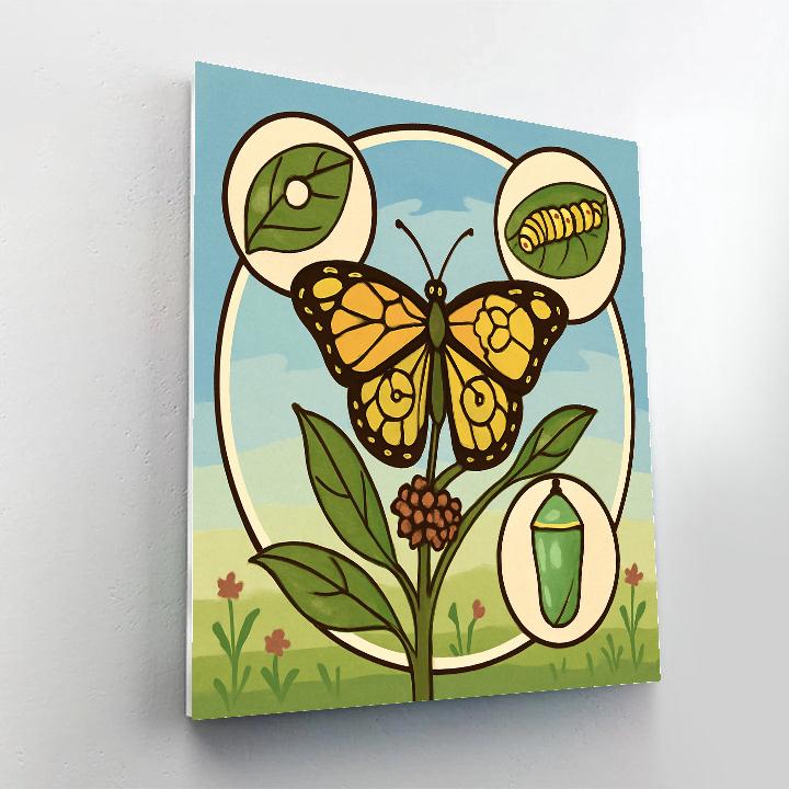 Metamorphosis Clockwork Butterfly Painting by numbers kit