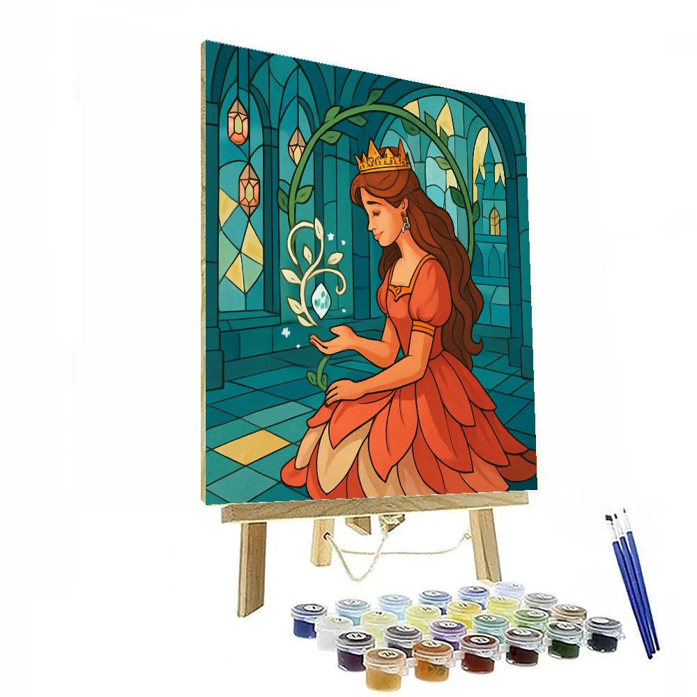 Crystal Atrium With Princess Garden Radiance Paint by numbers kits