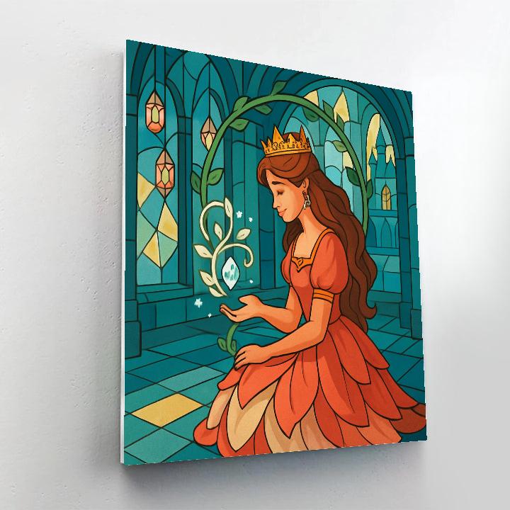 Crystal Atrium With Princess Garden Radiance Paint by numbers kits