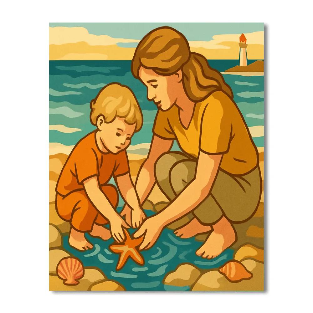 Tidal Garden Mother paint by color