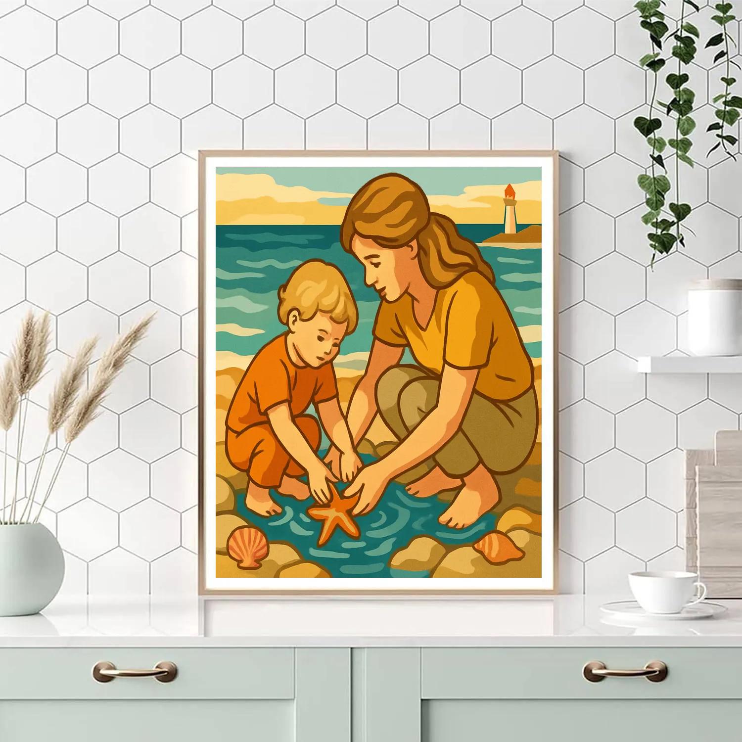 Tidal Garden Mother paint by color