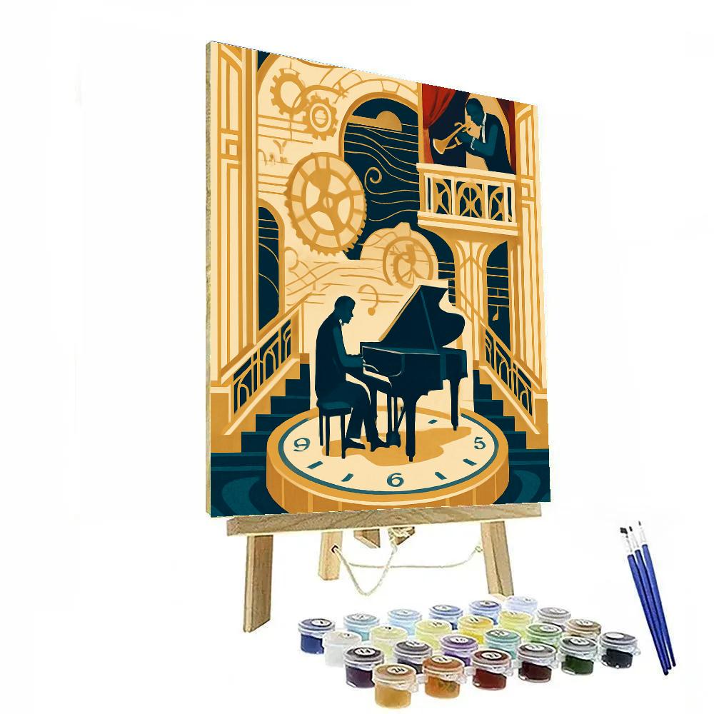 Clockwork Ballroom With Jazz Improvisation DIY paint by numbers