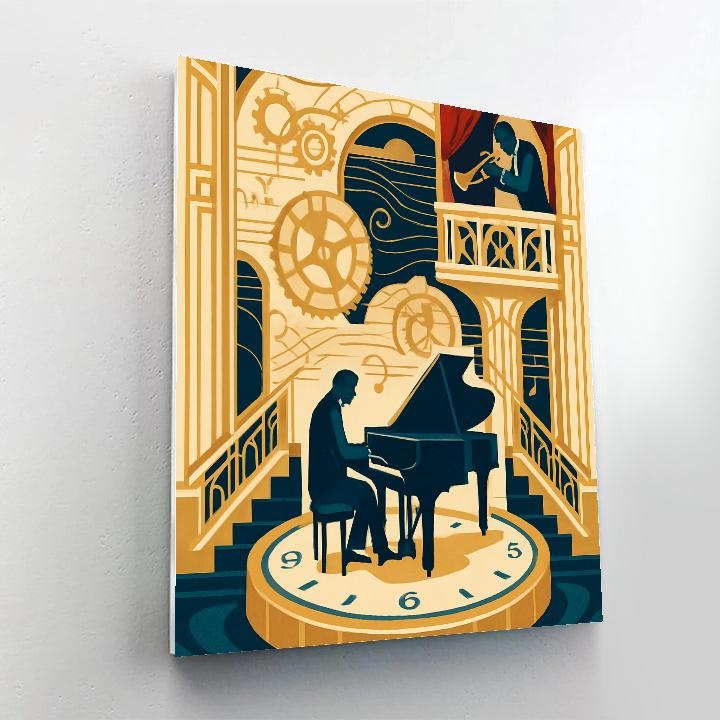 Clockwork Ballroom With Jazz Improvisation DIY paint by numbers