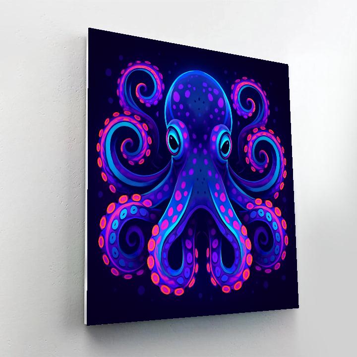 Cosmic Bloom Octopus Numbered painting kits
