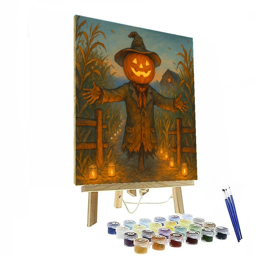 Candlelit Corn Maze Gatekeeper Paint by numbers kits