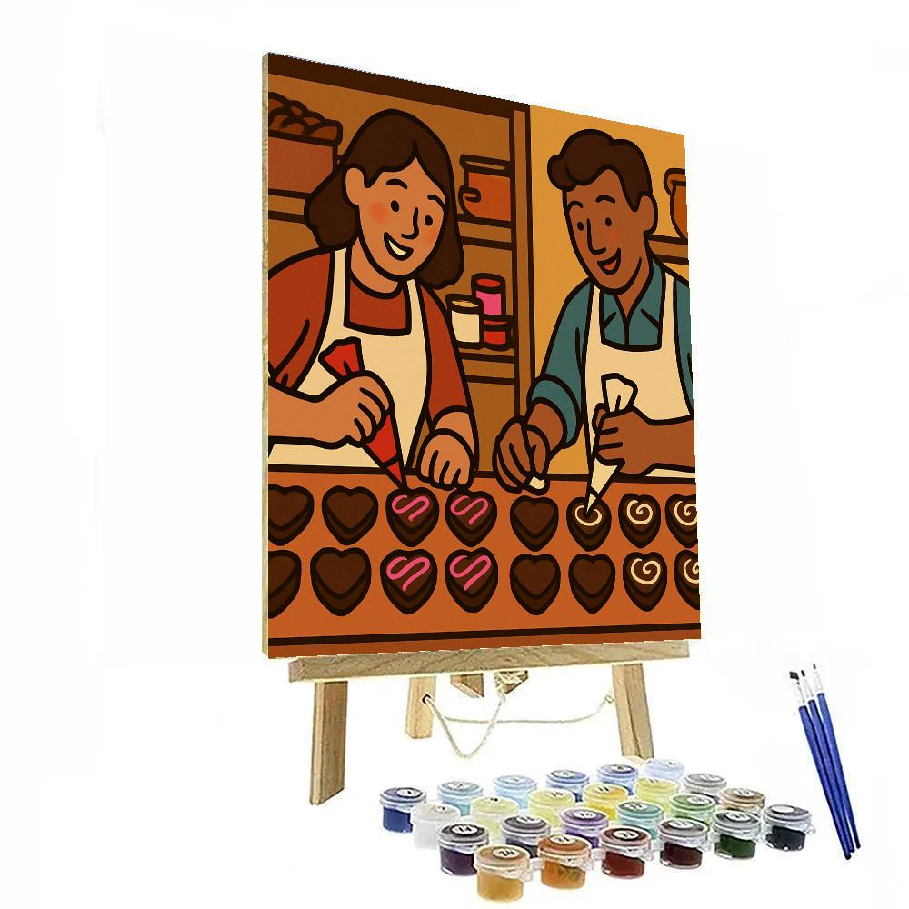 Valentines Day Chocolate Workshop Magic Numbered painting kits