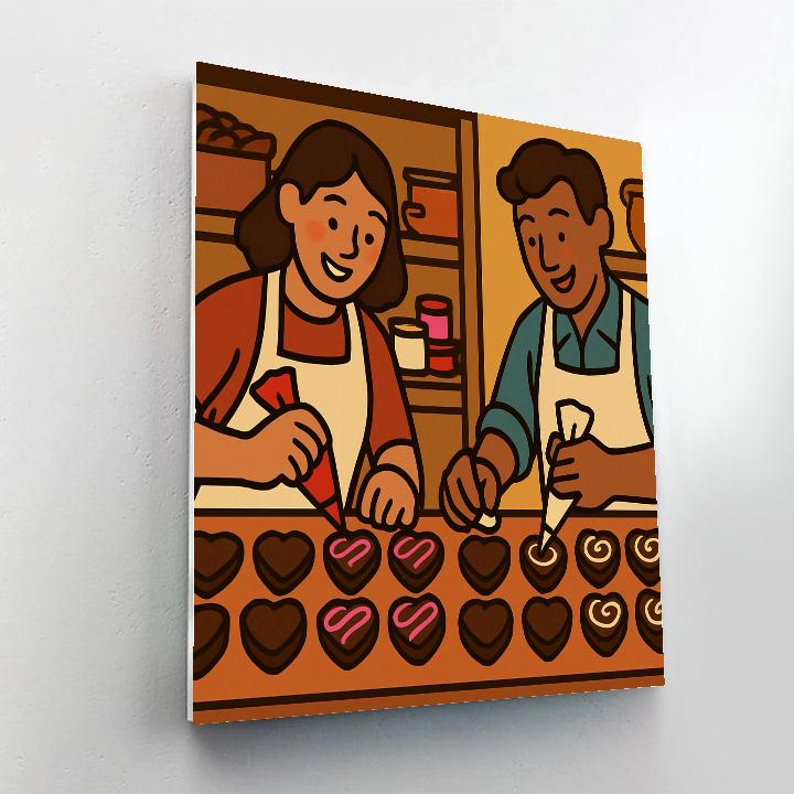 Valentines Day Chocolate Workshop Magic Numbered painting kits